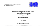 UNIVERSITÄTSKLINIKUM DES SAARLANDES -- Klinik für Psychiatrie und Psychotherapie