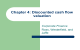 Chapter 4: Discounted cash flow valuation Corporate Finance Ross, Westerfield, and