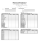 UNLV School of Allied Health Sciences Pre-Professional Concentration Advising Sheet