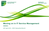 Moving on in IT Service Management SMSG  29
