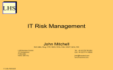 LHS IT Risk Management John Mitchell