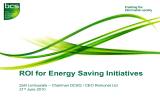 ROI for Energy Saving Initiatives Zahl Limbuwala 21