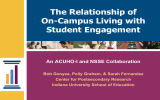 The Relationship of On-Campus Living with Student Engagement