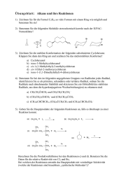 Übungsblatt:   Alkane und ihre Reaktionen