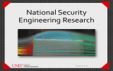 National Security Engineering Research December 2015 1