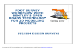 FDOT SURVEY WORKFLOW WITH BENTLEY’S OPEN ROADS TECHNOLOGY