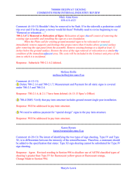 7000000 HIGHWAY SIGNING COMMENTS FROM INTERNAL/INDUSTRY REVIEW Mary Anne Koos