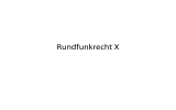 Rundfunkrecht X