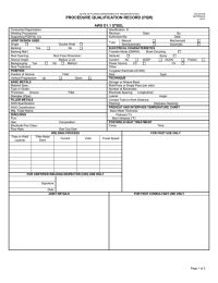 PROCEDURE QUALIFICATION RECORD (PQR) AWS D1.1 STEEL