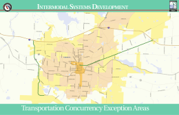 Transportation Concurrency Exception Areas I S D