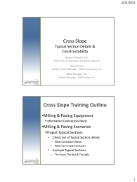 Cross Slope Typical Section Details &amp; Constructability