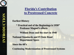 Florida’s Contribution to Prestressed Concrete