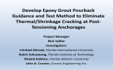 Develop Epoxy Grout Pourback Guidance and Test Method to Eliminate Tensioning Anchorages