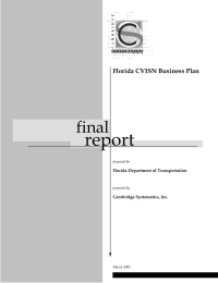 report final Florida CVISN Business Plan Florida Department of Transportation