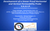 Development of a Smear Proof Horizontal and Vertical Permeability Probe  V.A.H.I.P.