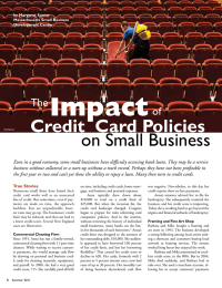 Impact on Small Business Credit  Card Policies The