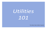 Utilities  101 ‐ Tom Bane State Utilities Engineer