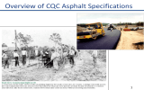 Overview of CQC Asphalt Specifications 1 Florida Department of Transportation