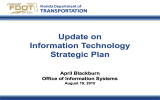 Update on Information Technology Strategic Plan TRANSPORTATION