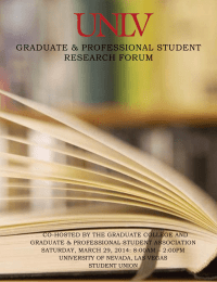 GRADUATE &amp; PROFESSIONAL STUDENT RESEARCH FORUM