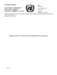 UNITED NATIONS  ECONOMIC COMMISSION FOR LATIN AMERICA