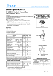 S-LNTR4003NLT1G Small Signal MOSFET 30 V, 0.56 A, Single, N−Channel, Gate