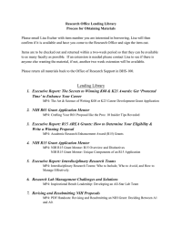 Research Office Lending Library Process for Obtaining Materials