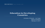 Education in Developing Countries – Las Vegas University of Nevada