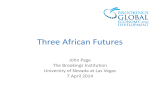 Three African Futures John Page The Brookings Institution