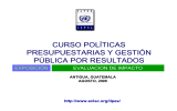 CURSO POLÍTICAS PRESUPUESTARIAS Y GESTIÓN PÚBLICA POR RESULTADOS EXPOSICIÓN