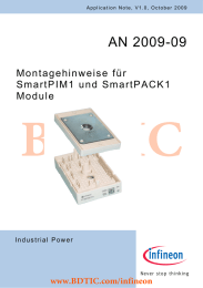 BDTIC AN 2009-09 www.BDTIC.com/infineon Montagehinweise für