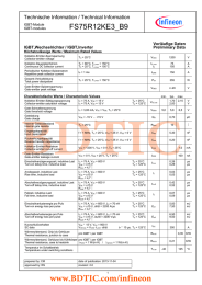 FS75R12KE3_B9 TechnischeInformation/TechnicalInformation