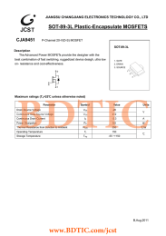 SOT-89-3L Plastic-Encapsulate MOSFETS CJA9451