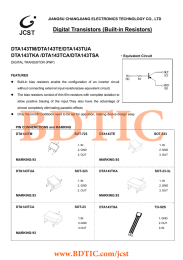 BDTIC Digital Transistors (Built-in Resistors) DTA143TM/DTA143TE/DTA143TUA DTA143TKA /DTA143TCA/DTA143TSA