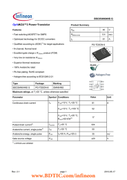 Opti MOS™3 Power-Transistor BSC054N04NS G