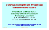 Communicating Mobile Processes: an Introduction to occam- π an Introduction to occam