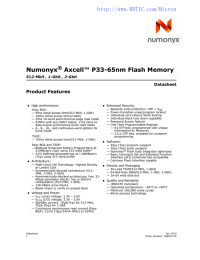 Numonyx Axcell™ P33-65nm Flash Memory  ®