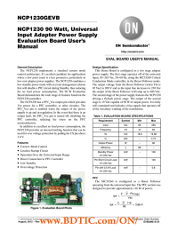 NCP1230GEVB NCP1230 90 Watt, Universal Input Adapter Power Supply Evaluation Board User's