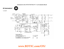 www.BDTIC.com/ON/ Schematic for the NCP1271EVB (19 V 3 A) Evaluation Board  1/24/2007