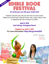 Edible Book Festival An event you can sink your teeth into!