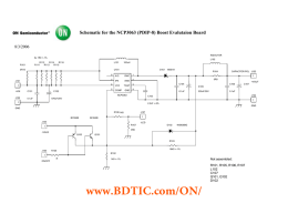 Schematic for the NCP3063 (PDIP-8) Boost Evalutaion Board  8/3/2006