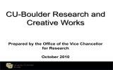 CU-Boulder Research and Creative Works for Research