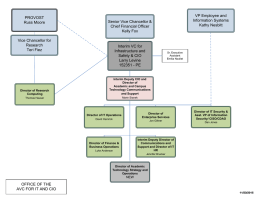 VP Employee and PROVOST Information Systems Senior Vice Chancellor &amp;