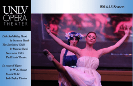 2014-15 Season Little Red Riding Hood The Bewitched Child