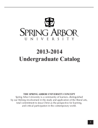 2013-2014 Undergraduate Catalog