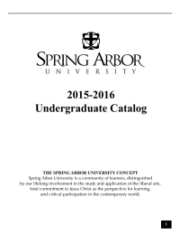 2015-2016 Undergraduate Catalog